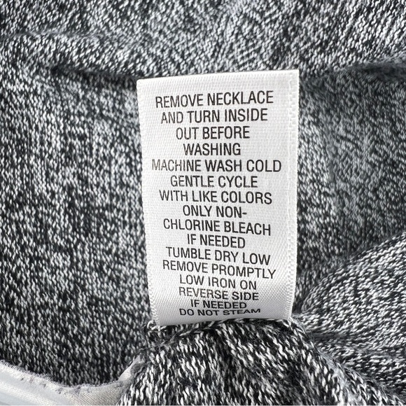 XL STUDIO WORKS GREY WHITE COLLAR ACCENT SWEATER FITTED STRETCH PREPPY ACADEMIA - Picture 9 of 9